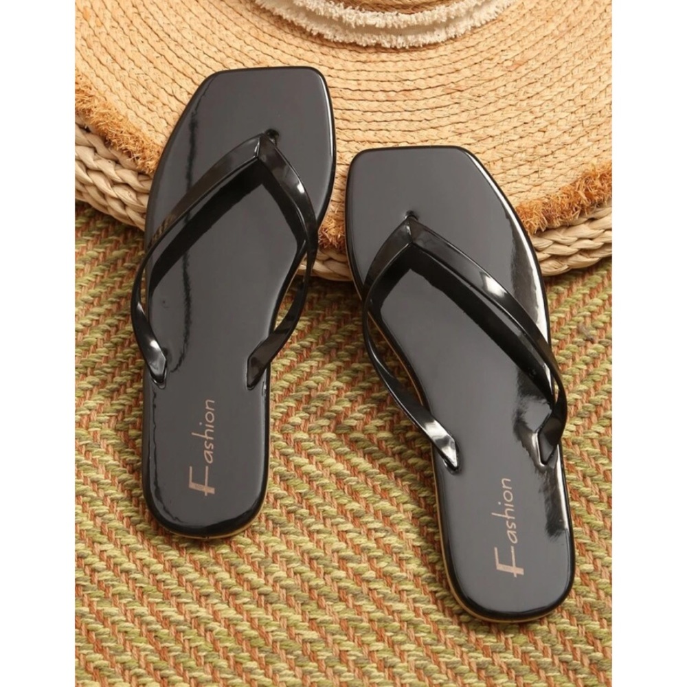 letter graphic flip flops